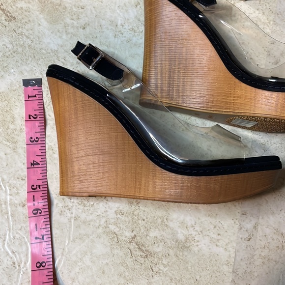 DBDK clear plastic wedge heels size 10 - Picture 4 of 5